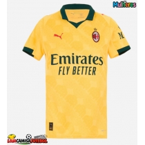Camisa de Futebol AC Milan Santiago Gimenez #7 Equipamento Alternativo Mulheres 2025-26 Manga Curta